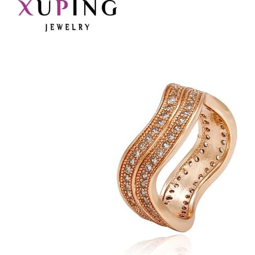 Xuping Fashion Ring Special Design Rings Women High Quality Gold Color Plated Jewelry Charm Christmas 13083
