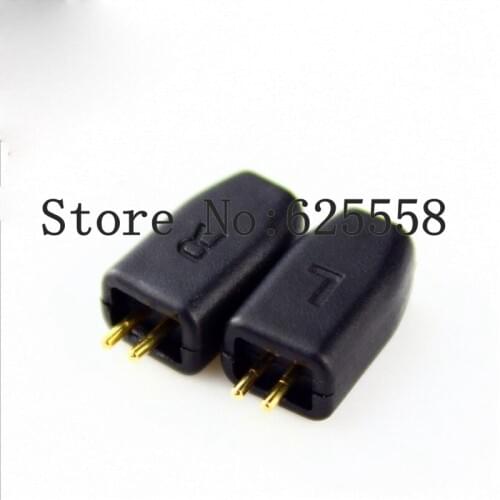 2Pair Male 2 Pin plug Jack for UE TF10 TF15 SF3 SF5 headphone DIY Connector for Audio Cables
