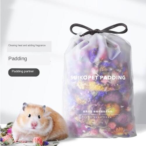 Hamster Litter Deodorant Landscaping Dried Flower Bedding Golden Bear Flower Bedding100g Smal Pet Accessories Small Pet Supplies