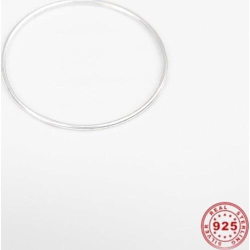 Doreen Box 0.9mm Big Jump Ring 925 Sterling Silver Closed Soldered Jump Rings Findings Round Silver Jewelry 5mm-26mm Dia.1 Gram