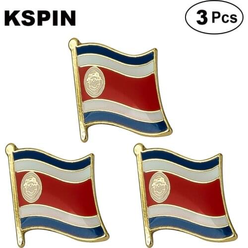 Costa Rica Lapel Pin Brooches Pins Flag badge Brooch Badges