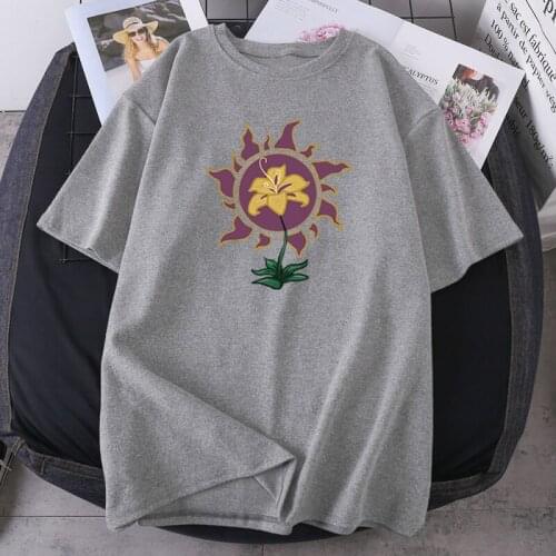 Elegant Flowers T-shirts Woman Summer Fashion Tees Female Print Short Sleeve O-neck Lady Clothing K-pop Oversize Retro Camisetas