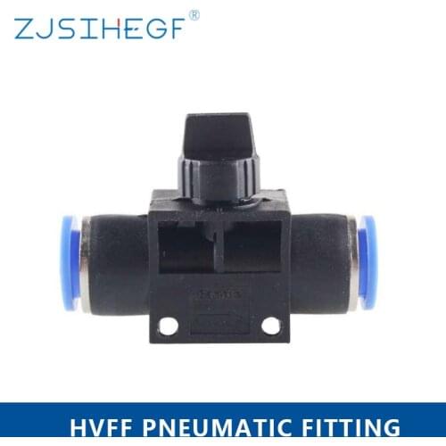 HVFF 4mm 6mm 8mm 10mm 12mm Air Fittings Pneumatic Parts Connector Quick Push For Hose Tube Limiting Speed Control