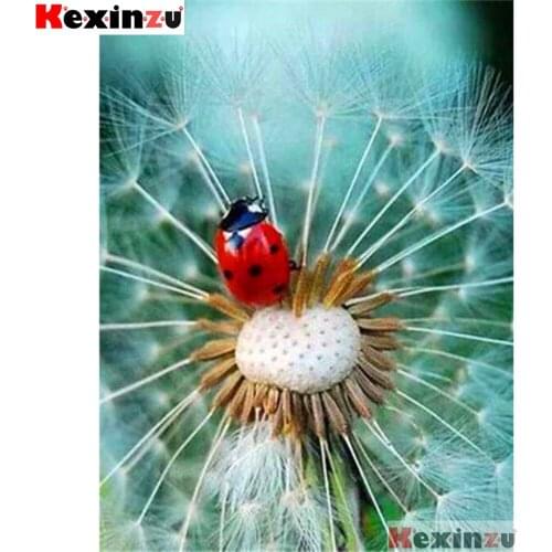 Full Square/Round 5d Diamond Painting-Dandelion Beetle-3d Embroidery Cross Stitch Mosaic Full Picture Of Rhinestone Decor Y35650