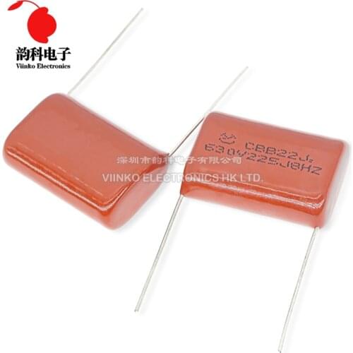 10pcs CBB Polypropylene film capacitor pitch 27mm 225 2.2uF 630V