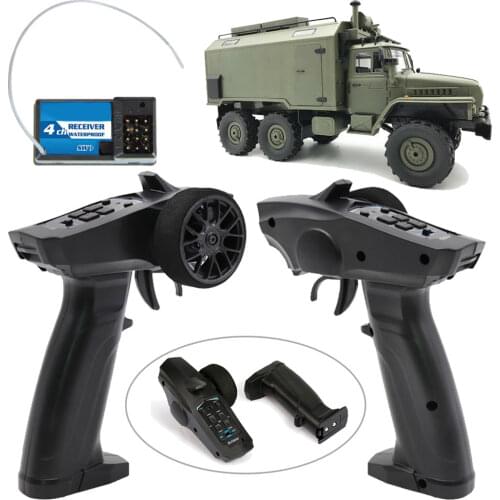 RCTOYFUN 1pcs 2.4GHz 3 Channels Radio System Transmitter Controller With Receiver DIY Accessories For 1/10 RC Car Crawler SCX10