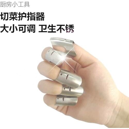 Creative Kitchen Stainless Steel Vegetable Cutting Finger Guard Protection Hand Gadget Supplies Vinger Bescherming Home Eg50qc