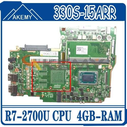 Akemy For Lenovo 330S-15ARR Laptop Motherboard AMD Ryzen 7 2700U RAM 4GB DDR4 Tested 100% Working New Product