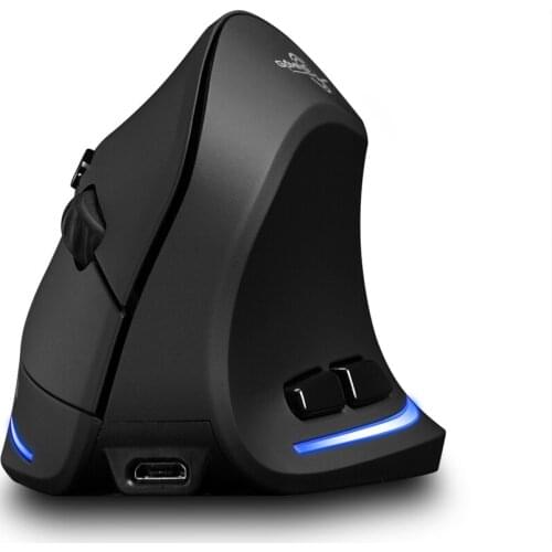 ZELOTES vertical wireless charging mouse 2.4G wireless vertical 2400DPI ergonomic mouse suitable for notebook PC computers