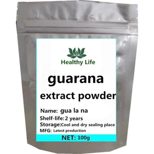 Natural Guarana Extract Powder Caffeine Free Shipping
