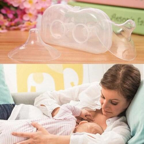 Nipple Shield Protector Silicone Baby Breast Milk Feeding 2Pcs Soft Ultra-thin Hot