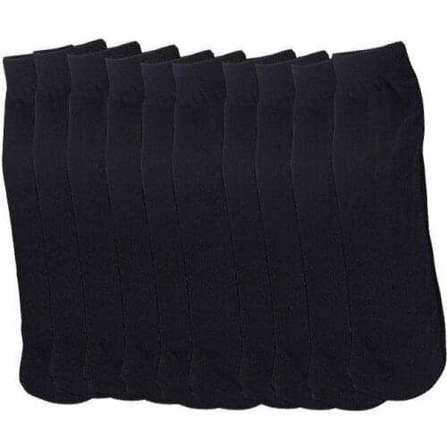 10pcs Mens Summer Bamboo Fiber Ultra-fine Elastic Against Socks Calcetines Odor And Breathable Mens Foot Silk Comfortable I8O0