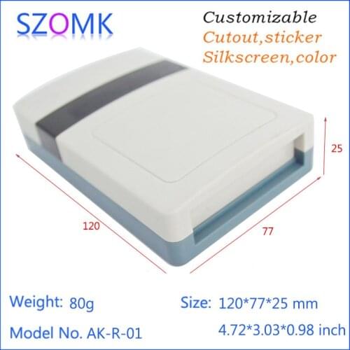 Szomk 1 psc plastic enclosure card reader cabinet abs plastic housing for electronics design diy 120x7725mm junction box case