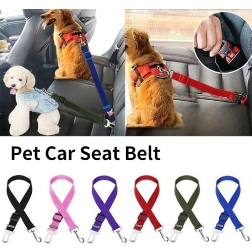 Pet Dog Cat Car Seat Belt Adjustable Lead Leash Dog Cat Harness Car Seat Belt For Accessories for Small Medium Dogs Pet Supplies