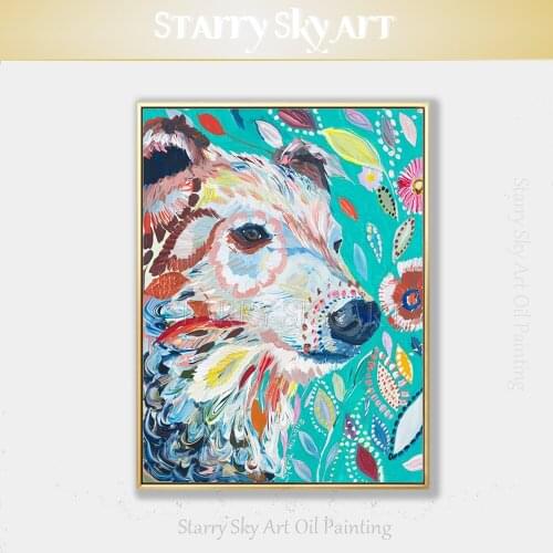 Artist Hand-painted High Quality Animal Bear Oil Painting on Canvas Colorful Wall Fine Art Bear Oil Painting for Wall Decoration