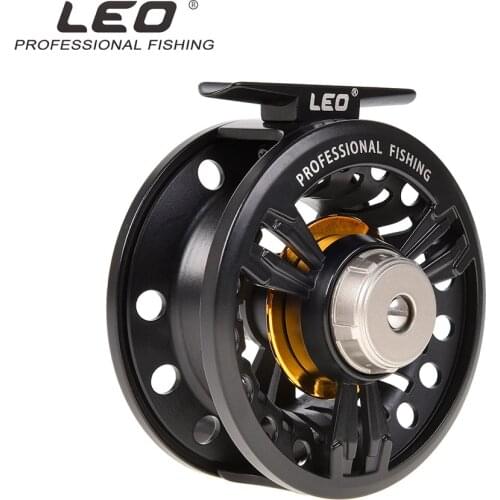 LEO Fly Fishing Reel 1:1 Left/Right Hand Interchangeable Full Metal Fly Fishing Vessel Wheel Fishing Tool Accessories pesca