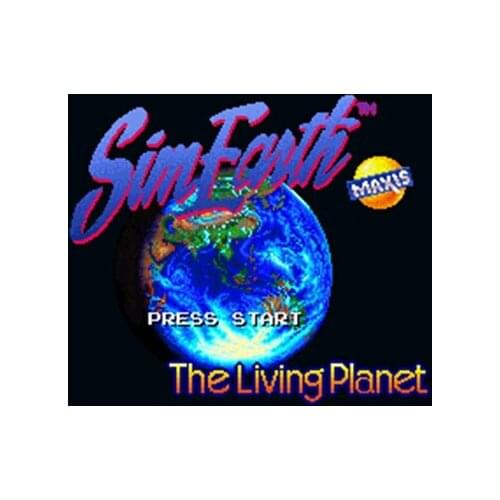 Sim Earth - The Living Planet 16 bit Big Gray Game Card For NTSC Game Player Drop Shipping