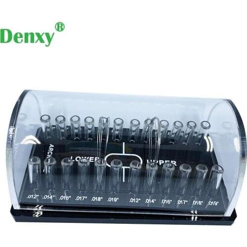 Denxy 1pc Dental High Quality Storage Box Dental Orthodontic Round Archwire Box Acrylic Dispenser Placing Box Arch Wires Holder