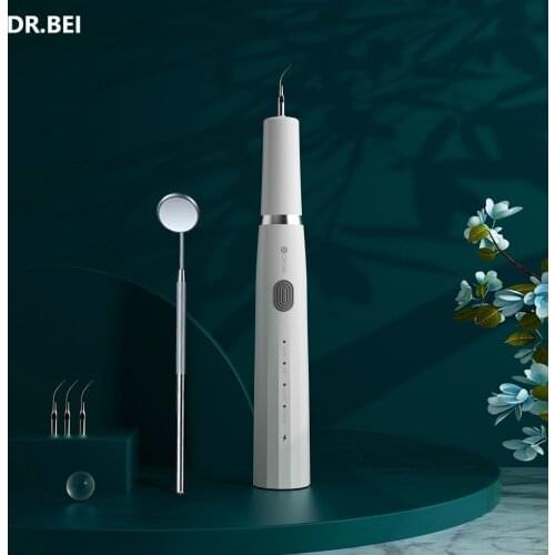 DR.BEI Ultrasonic Scaler Tooth Stains Tartar Charger Handpiece Cleaning Teeth Whitening Tooth Scale Tool 1 Set