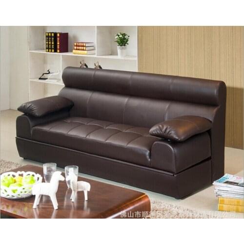 High quality European living room multifunction leather sofa 4989