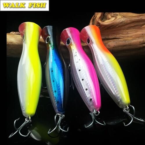 Walk Fish 1Pc 12cm 42g Hard Lure Big Popper Lure Top Water Fishing Lures Popper Lure Crankbait Minnow Swimming Crank Baits pesca
