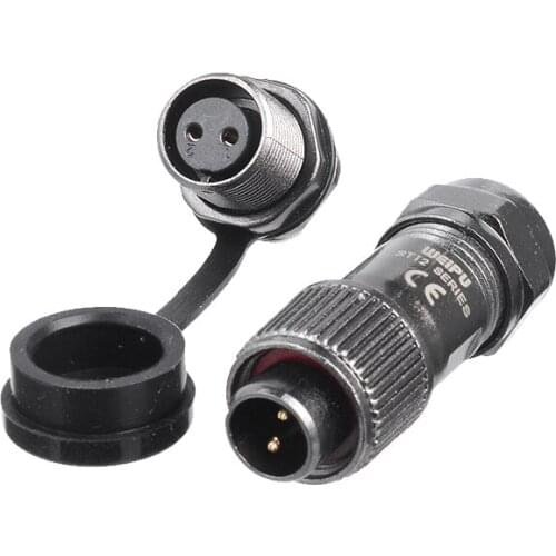 WEIPU ST12 M12 Male Plug Female Socket Nut Docking Panel Waterproof Aviation Auto Connector 2 3 4 5 6 7 9 Pin Signal Adapter 13A