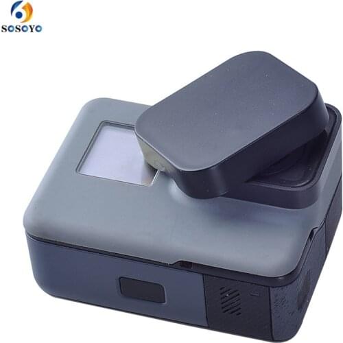 6pcs /Lot Protector Cover Lens Cap Plastic Black For GoPro Hero 5 Hero 6 Action Sports camera Accessories