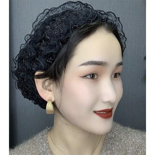 Womens hats spring summer lace beanie hats Muslim stretch bandana hat caps hair loss headdress caps