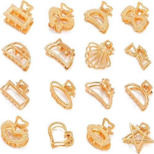 1Pc Butterfly Hair Claws Clamps Women Girls Metal Geometric Heart Rabbit Bow Hair Crab Hair Clip Accessories Hairpin