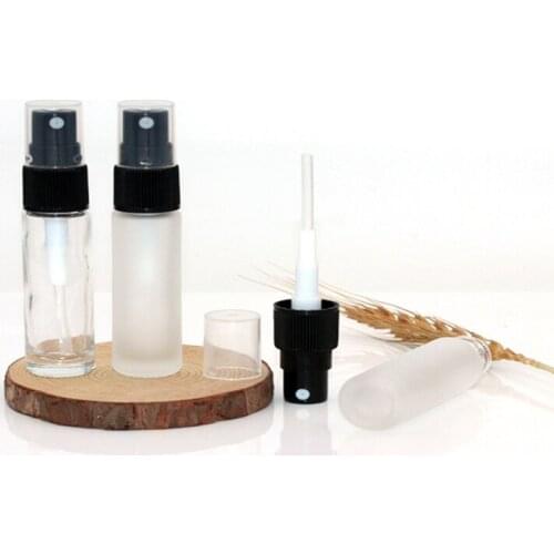 1000pcs/lot 10ML Transparent & Matte Refillable Perfume Atomizer bottle Empty Thick Glass Vial Spray Bottles Container