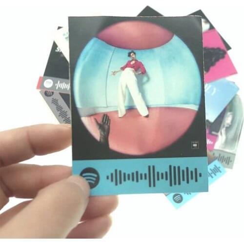 20PCS Spotify Code Music Stickers Top Music Charts Decor for Luggage Notebook Laptop Suitcase Car Decoration Graffiti Stickers