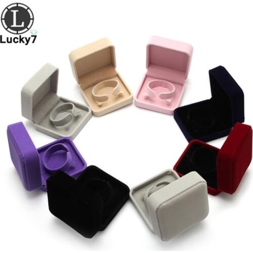 50pcs/lot Factory wholesale flocking cloth jewelry storage pendant bracelet box jewelry box for bracelet