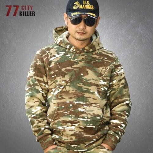 77City Killer Mens Camouflage Hoodies