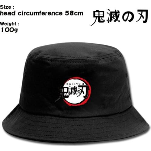 Anime Kimetsu no Yaiba Cosplay Bucket Hats Demon Slayer Fashion Sun hat Cartoon Sports cap Halloween Cos Carnival Party Costumes