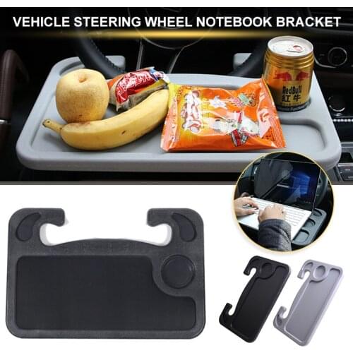 Car Steering Wheel Tray Portable Desk Computer Table Mount Eating Drink Holder JR Deals