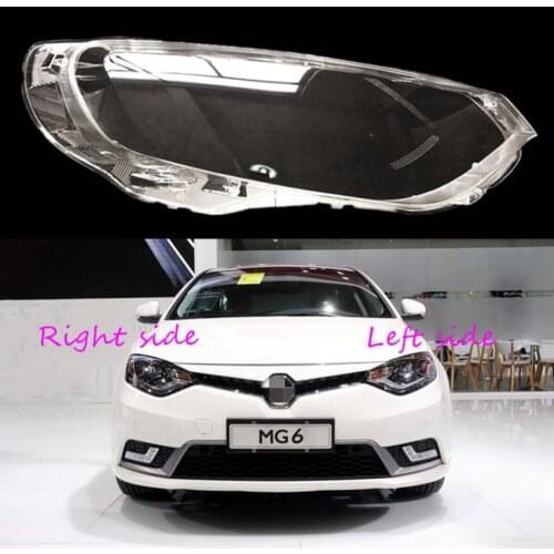 Car Headlight Lens For MG 6 2015 2016 Headlamp Cover Car Replacement Front Auto Shell Cover