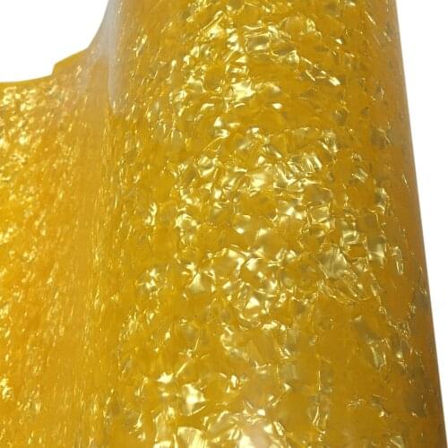 Drum Wrap 16" x 60" 0.46mm Yellow Pearl Celluloid Sheet Musical Instrument Deco Sheet