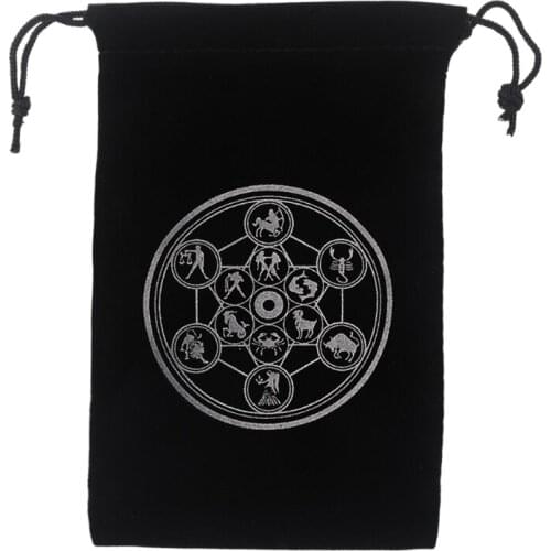 Velvet Bag Tarots Cards Storage Bag Board Game Divination Dice Drawstring Bag