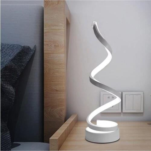 Lavin White Table Lamp Bedside Lamp White Led 'S