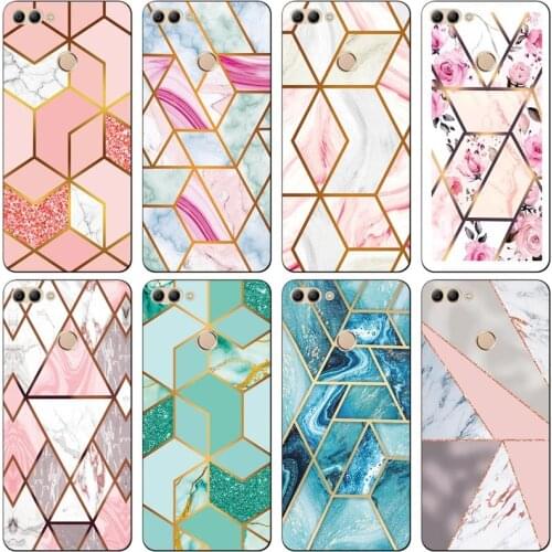 Case for Huawei Y9 2018 Cases Cover Marble Silicon Shells for Huawei Y9 2018 Soft Fundas Bumper