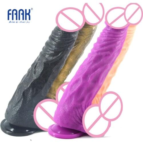 FAAK 11.22"long dildo big dildos sex toy for women realistic dick masturbation fetish artificial penis erotic products suction
