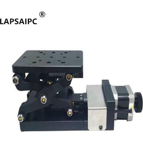 Lapsaipc PT-GD401PT-GD401 Precision Displacement Mini Electric Lifting Table Z-Axis Moving Platform Stroke 60mm Size 120*80mm