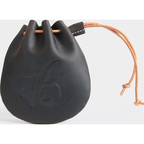 Genuine Leather Drawstring Coin Purse 2019 Mens Cow Leather Coin Pouch Female Small Wallet Storage Bag Purses Drop Shipping