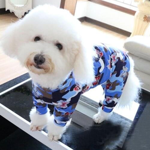 Summer Soft Pure Cotton Pet Dog Clothes Butterfly Print Jumpsuits Hoodie For Small Medium Dog Jumpsuit Rompers Chihuahua Poodle