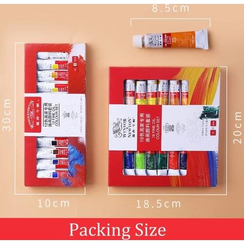 12/18Colors Oil Paint Set High Quality Oil Painting Pigment 12ML For Artist School Student Art Supplies