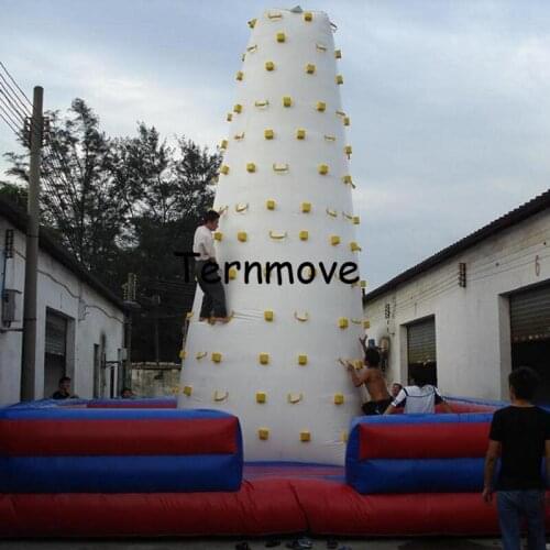 Customizable 0.55mm PVC inflatable climbing wall / inflatable rock climbing wall for children