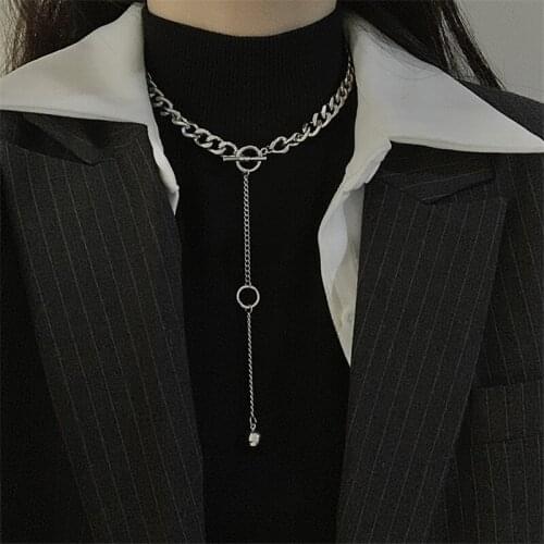 New Style High Quality Long Pendant Choker Fashion Personality Hip-hop Necklace
