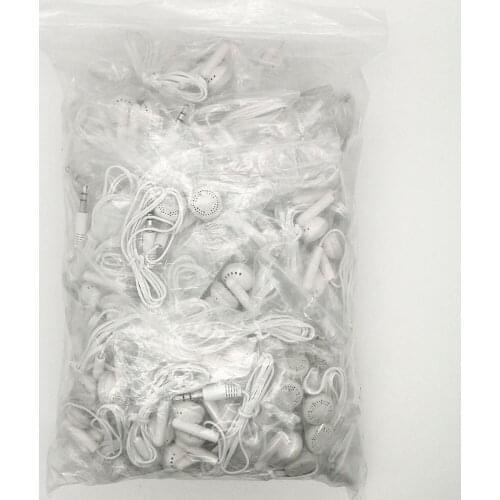 Wholesale Cheapest disposable earphones Headphone Earbuds for bus/train/plane/school/tour gift one time use 500pcs/lot