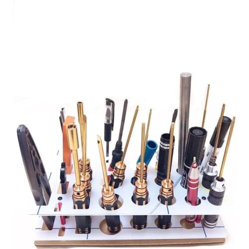 RC Screwdriver Shelf Hex Screwdriver Tool Kit Stand Holder FPV Tool Storage Rack