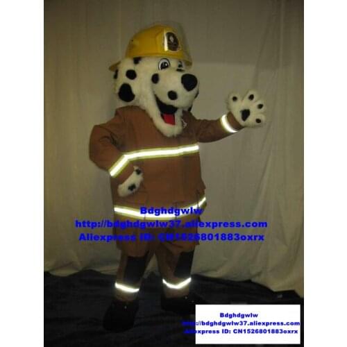 Fireman Fire Dog Firefighter Dog Mascot Costume Adult Cartoon Character Outfit Shopping Mall Theatrical Performance zx1533